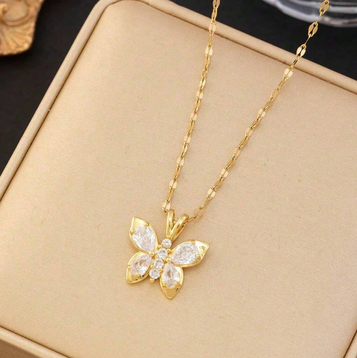 Golden Butterfly Necklace