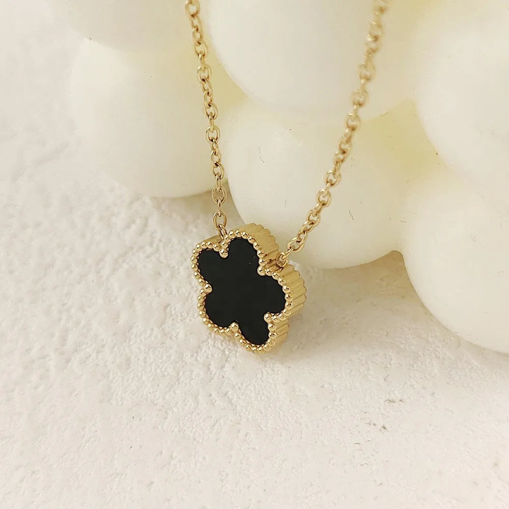 Gem Clover Necklace