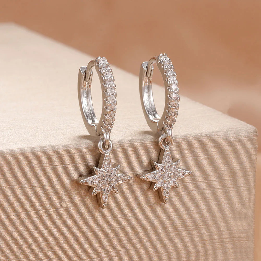 North Star Dangle Earrings