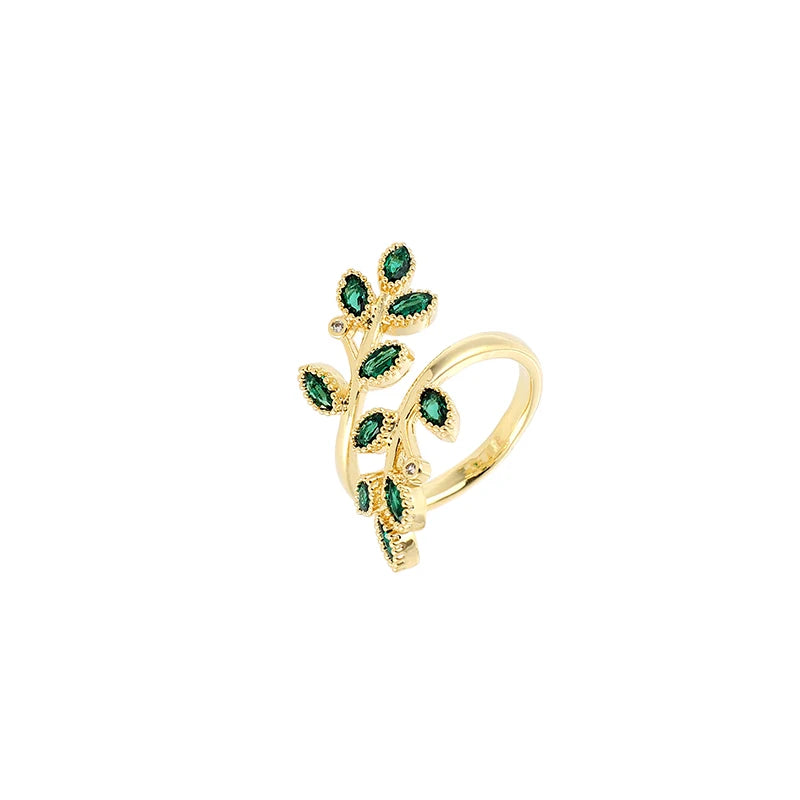 Golden Leaf Ring