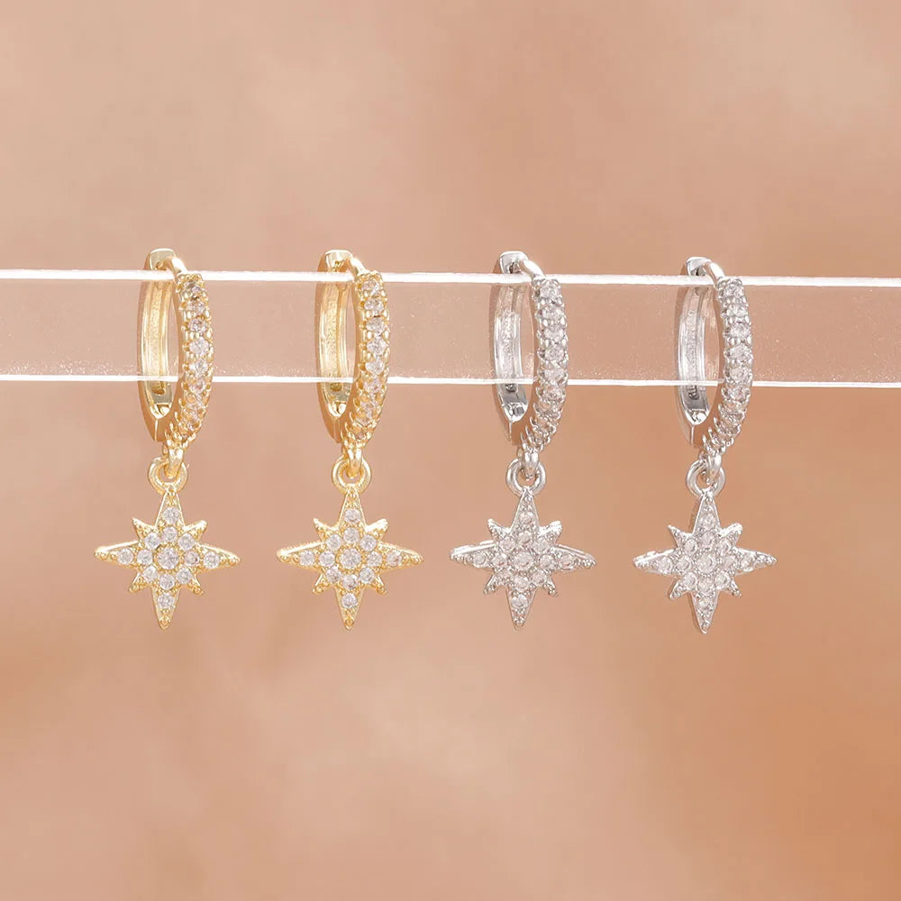 North Star Dangle Earrings