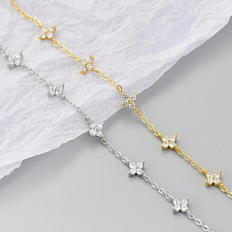 Star Flower Chain Bracelet