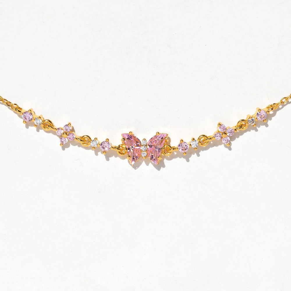 Pink Butterfly Bracelet