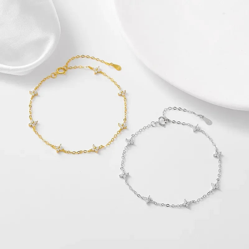 Star Flower Chain Bracelet