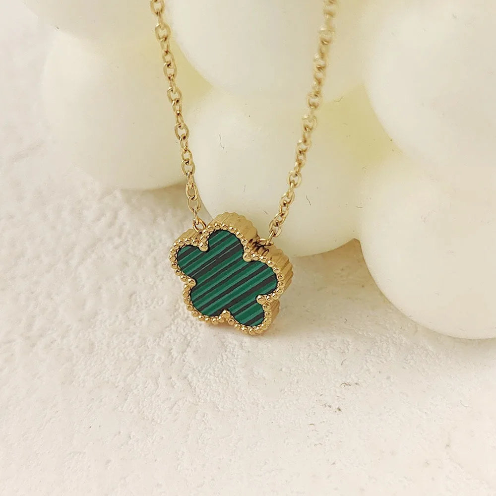 Gem Clover Necklace