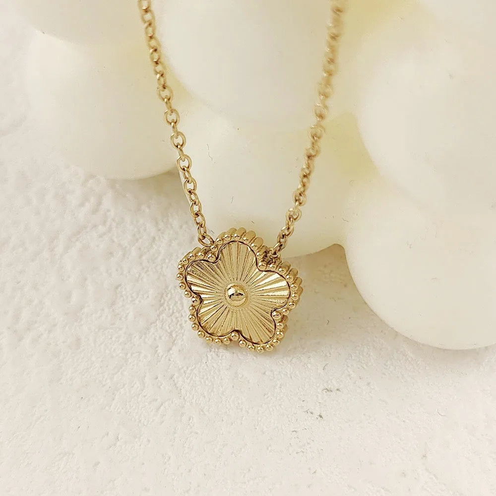 Gem Clover Necklace