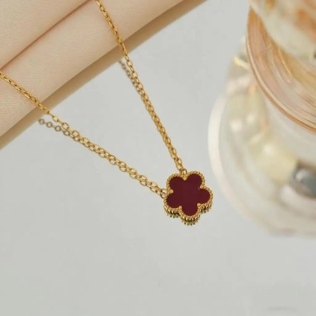 Gem Clover Necklace