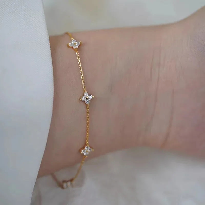 Star Flower Chain Bracelet
