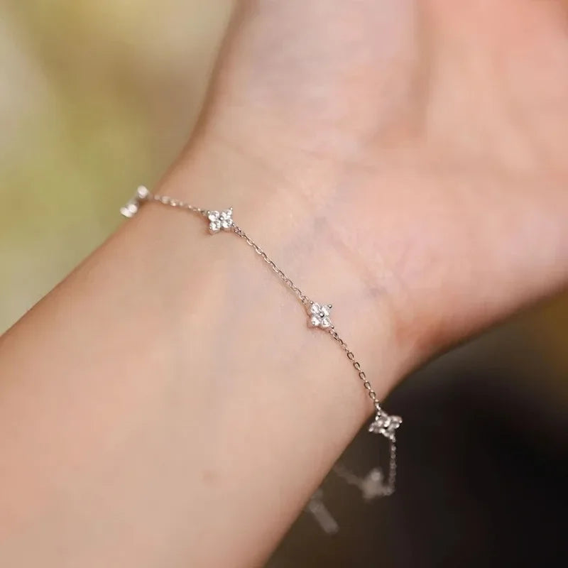 Star Flower Chain Bracelet