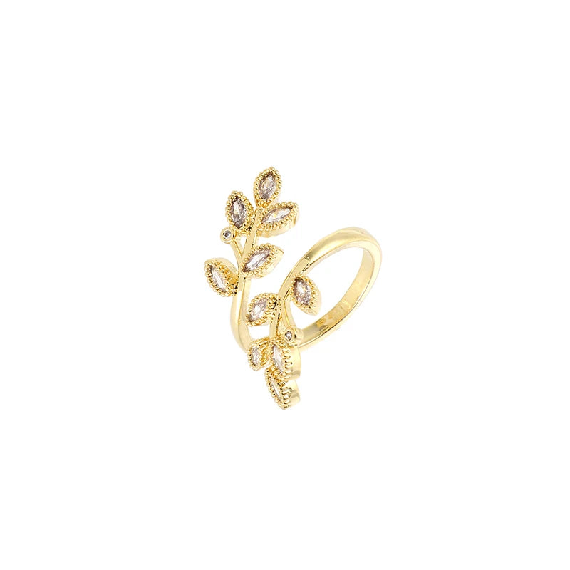 Golden Leaf Ring