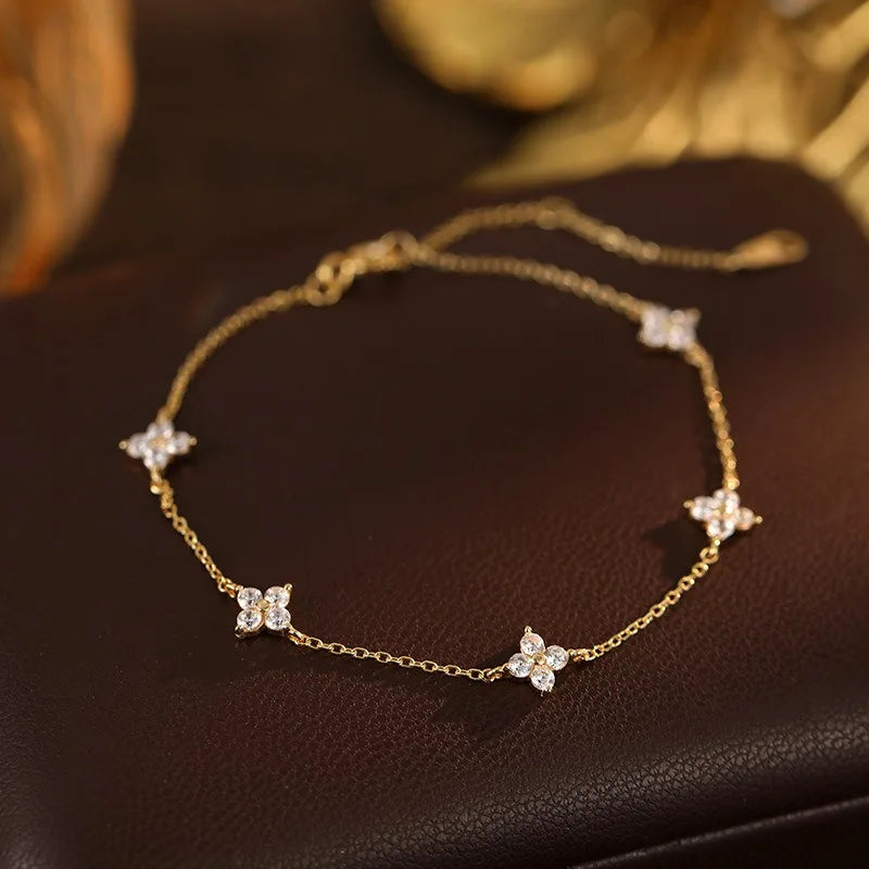 Star Flower Chain Bracelet
