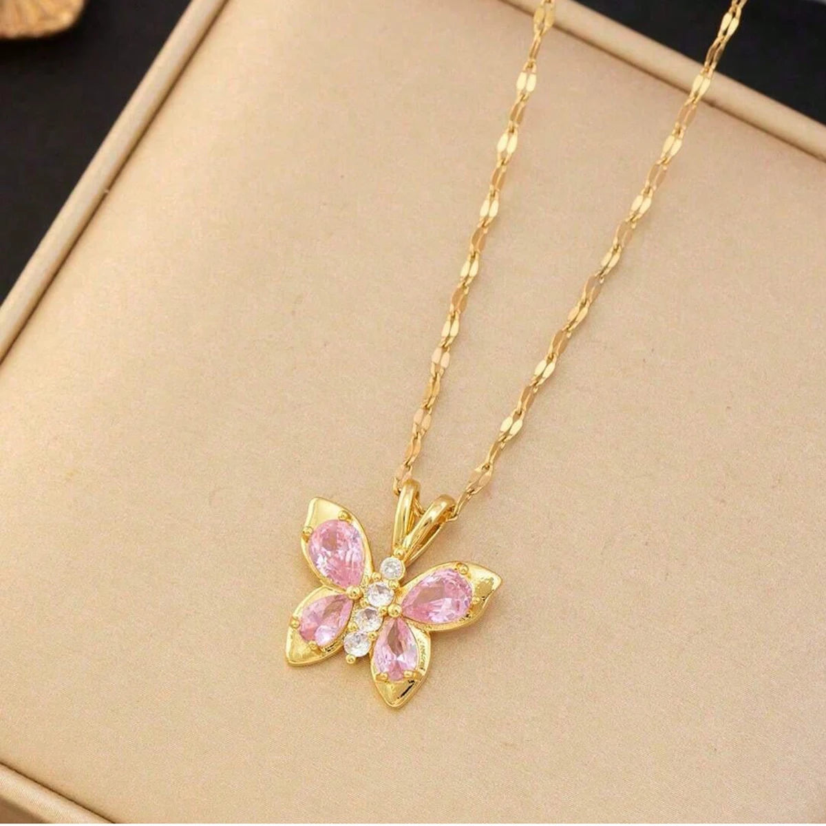 Golden Butterfly Necklace