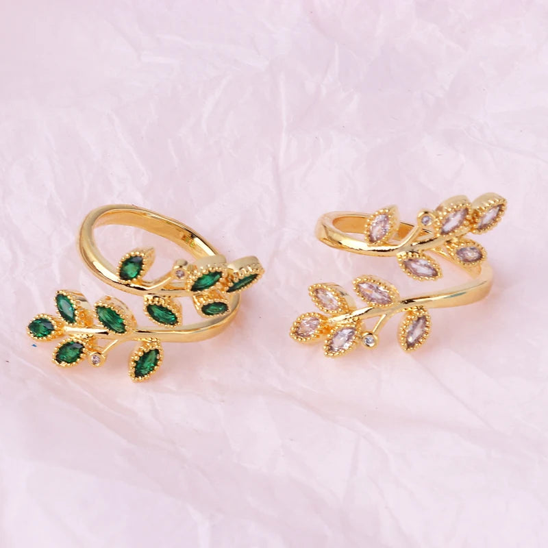 Golden Leaf Ring